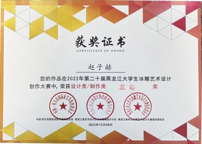 勇夺一等奖 | 哈尔滨华德学院再次闪耀第二十届黑龙江省大学生冰雕艺术设计创作大赛